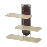 Maxbell 3 Tier Coffee Mug Holder Shelf Sturdy Countertop for   Kitchen  Milky White
