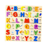 Maxbell Wooden Puzzle Learning Educational Toys for 3 4 5 Year Old Kids Kindergarten Uppercase Letters