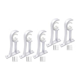 Maxbell Curtain Rod Bracket Curtain Rod Holder for Hotel Living Room Window Curtains White