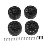 Maxbell 4x 1:12 1:16 RC Wheels DIY Assembly Wear Resistant Replace for 99sv2 C44 black