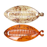 Maxbell 2 Pieces Novelty Resin Fish Tail Hair Banana Clip Lady Girl Hair Accessories