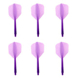 Maxbell 6 Pieces Transparent 2BA Thread Dart Shafts and Dart Flights Connection Purple - Aladdin Shoppers