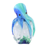 Maxbell Glass Octopus Figurine Gift Creative Adorable Ornament for Shelf Office Home Tall  Style