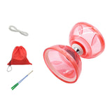 Maxbell Chinese Diabolo Set Portable Lightweight Chinese Yoyo for Children Lawn Park Red