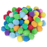 Maxbell 20x 4cm + 80x 2cm  Felt Pom poms Ball Craft DIY snow balls Assorted Colors