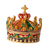 Crown Jewelry Box Cute Unique Trinket Box for Earrings Stud Necklace Pendant