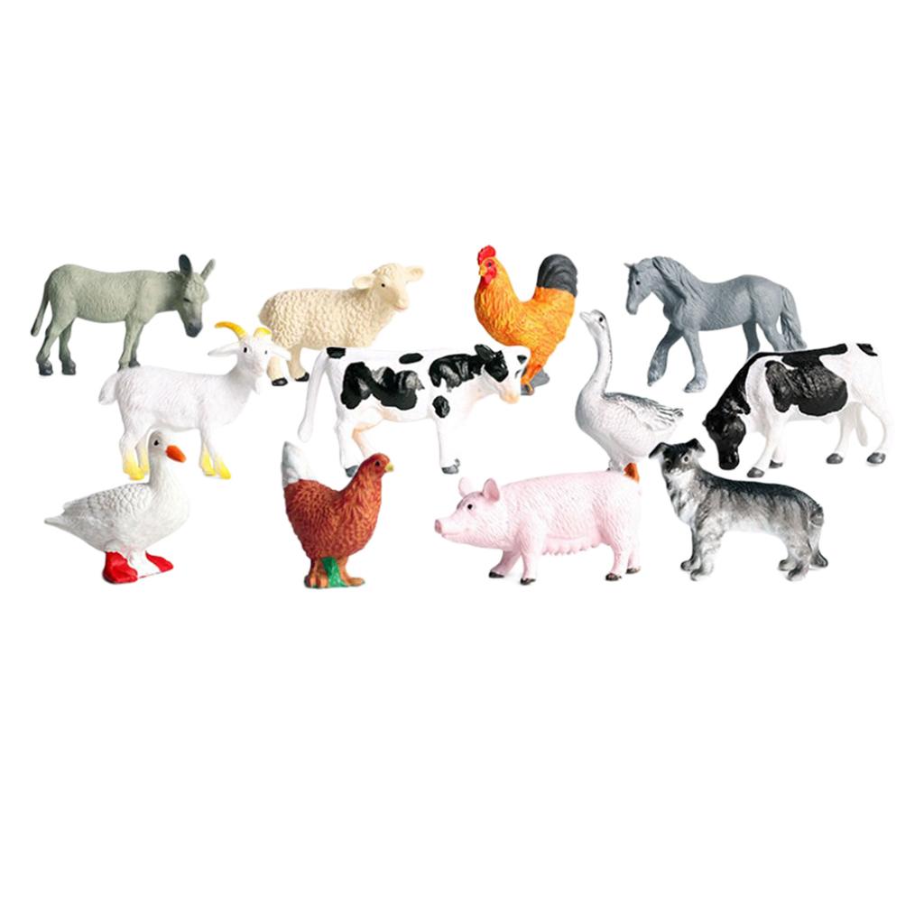 Maxbell Maxbell Miniatures Kids Toy Simulation Animal Figures Set for Micro Landscape