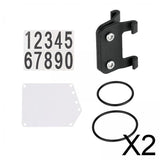 Maxbell 2xRoad Bike Number Plate Holder Cycling Race Cards Bracket Fixed Rear Rack Non Round Tube