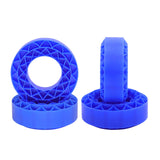 Maxbell 4 Pieces Silicone Tire Inserts Upgrade for 1/10 Scale RC Car Hobby Car Model Blue