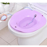 Maxbell Maxbell Toilet Sitz Bath Tub Hip Basin with Flusher for Pregnant Hemorrhoids Purple