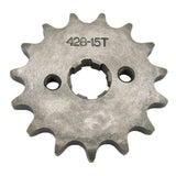 Maxbell 15T 428 Chain/Pitch Front Sprocket Cog Pit/Trail/Dirt bike ATV Quad 17mm - Aladdin Shoppers