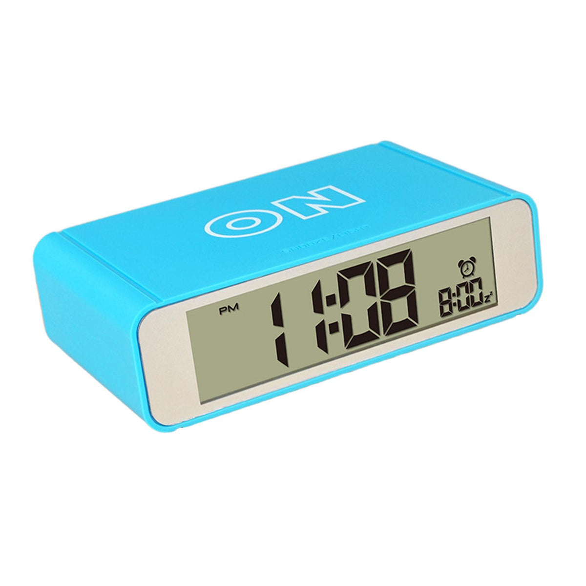 Maxbell Desktop Digital Clock Quiet Snooze Function for Office Bedside Children Room blue