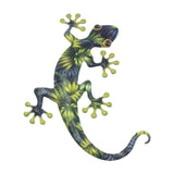 Maxbell Metal Lizard Wall Decor Metal Animal Statues for Home Garden Indoor Outdoor 30.8x23cm Green