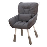 Maxbell Study Chair with 10cm Adjustable Height Comfortable for Kids Women Ergonomic Dark Gray