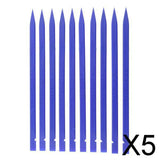 Maxbell 5x10 Pieces Universal Stick Spudger Phone Tablet Opening Pry Bar Tool Blue