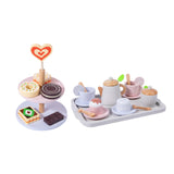 Kitchen Pretend Play Toy Wooden Dessert Cake Play Set Toys for Children Kids