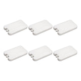 Maxbell Maxbell 6Pcs Ice Cooler Blocks Portable Ice Boards Ice Packs for Camping Home Family white 600ml