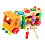 Maxbell Wood Play Tool Set Colorful Puzzle Toy Pounding Toy for Babies Birthday Gift