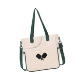 Maxbell Pickleball Tote Bag Outdoor Sports Bag Multifunction Table Tennis Bag Beige