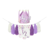 Maxbell Half Birthday High Chair Banner Creative for Theme Party Supplies Boys Girls With Hat