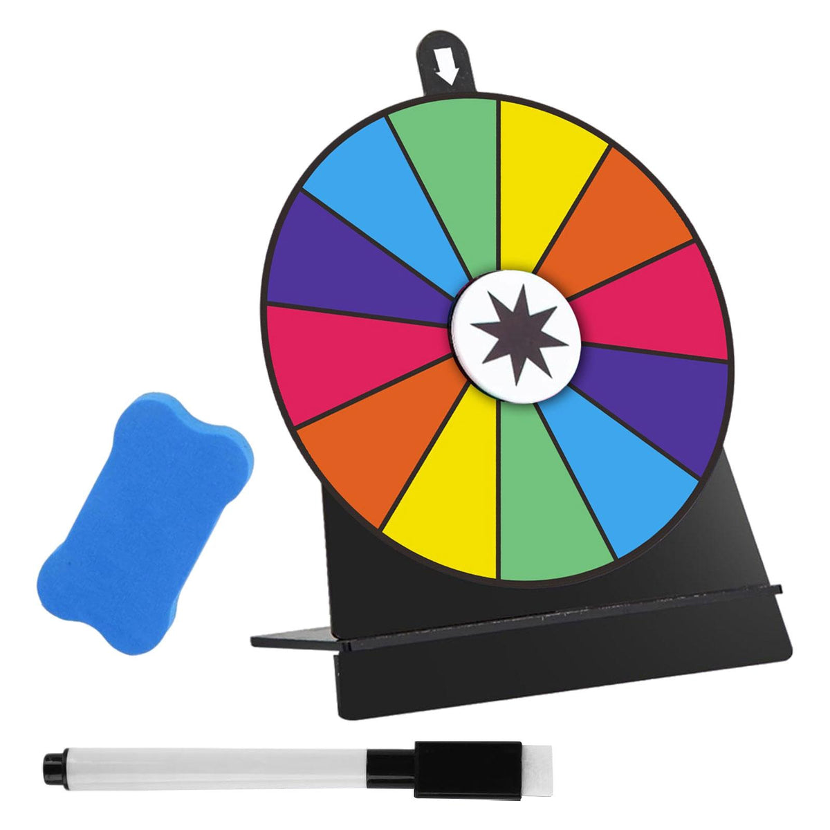 Maxbell Tabletop Prize Turntable Rotating Wheel Party Pub Game Toy Colorful