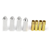 Maxbell 16pcs Gold+Silver Rectangular Metal Aglets Shoe Laces Tips Screw On Replacement