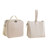 Maxbell Maxbell 2x Insulated Lunch Storage Bag Tote Food Bento Pouch for Girls School Travel White