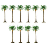 Maxbell 10Pcs Model Train Scenery Trees Dioramas Accessories for Garden Scene Trains H 15cm