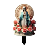 Maxbell Blessed Mary Statue Stakes Landscape Xmas Decor for Farmhouse Backyard Patio
