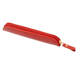 Maxbell Pencil Case Thin Retro Style Aesthetic Pen Bag for Boys Girls Makeup Office Red