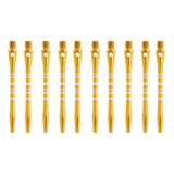 Maxbell 10 Pcs 52mm Thread Alloy Re-Grooved Dart Stems Shafts Gold - Aladdin Shoppers