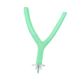 Y Shaped Bird Perch Stand Parrot Stand Toy for Lovebirds Budgies Small Birds Green