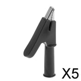 Maxbell 5x10mm Mouse Alligator Clip Plug Support Stackable Banana Plug Connector Black