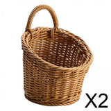 Maxbell 2xWall Hanging Baskets Space Saving Multifunctional for Onion Magazines Fruits M