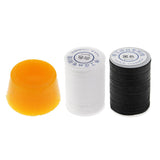 2 Roll Waxed Polyester Braided Thread with Beeswax for Leather Craft Sewing