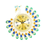 Maxbell Maxbell Peacock Wall Clock Silent Art Hanging Clocks Office Kitchen Bathroom Decor