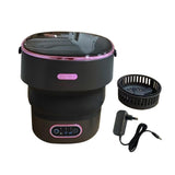 Maxbell Underwear Washing Machine Portable Washing Machine for Apartment Rvs Camping black and violet