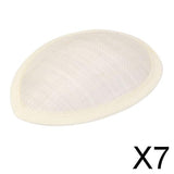 Maxbell 7xTearDrop Hat Fascinator Millinery Base Beige