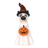 Maxbell Ghost Figurine Halloween Decoration Collectible for Shelf Bookshelf Entrance Cat