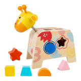 Maxbell Wooden Shape Sorter Sorting Play Geometric Classic Wooden Toy for Kids Gifts