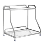 Maxbell Bathroom Organizer Countertop 2 Tiers for Living Room Dressing Table Kitchen Argent