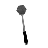 Maxbell Silicone Back Scrubber for Shower Double Sided for Men Women Non Slip Handle gray