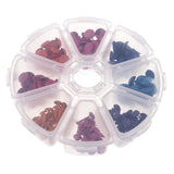 Maxbell 110pcs 7mm Brads & 90pcs 5mm Brads Mixed Color Metal Brad Paper Fastener for Scrapbooking Stamping Card Making Craft with Plastic Round Storage Box - Aladdin Shoppers