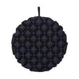 Maxbell Inflatable Seat Cushion Folded Office Chair Cushion for Floor Concerts Plane Black