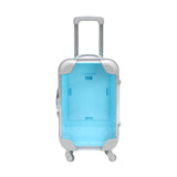 Maxbell Mini Suitcase Cute Empty Miniature Dolls Suitcase for Gifts Kids Toy Playset Blue