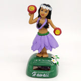 Maxbell Maxbell Solar Powered Dancing Hawaii Girl Swing Figure Joke Toy Home Car Decor #F