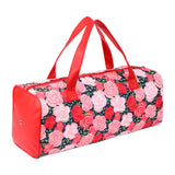 Maxbell Yarn Storage Organizer with Handle Crochet Bag for Yarn Skeins Crochet Hooks Rose Garden