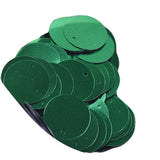 85x 20mm Flat Round Loose Sequins DIY Decor for Knitting Art Crafts Applique Green