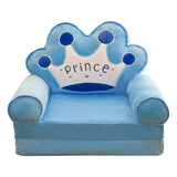 Maxbell Cartoon Children Fold Sofa Chairs Seat Cover Kids Armchair Cover Crown 2PCS