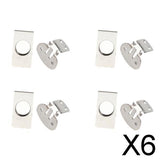 Maxbell 6x8X Invisible Magnetic Tie Stay Electroplate Anti-wrinkle Clip Anti-floating
